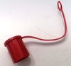 1" Male Probe Red Flat Face Protection Cap.